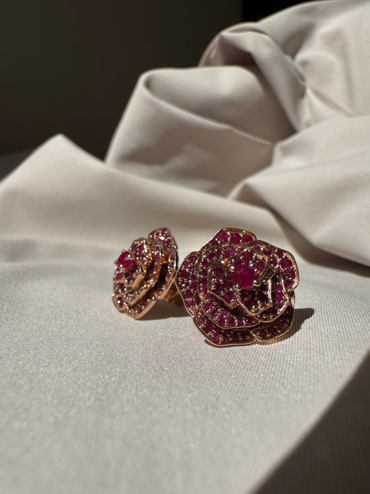Ruby Rose Earring