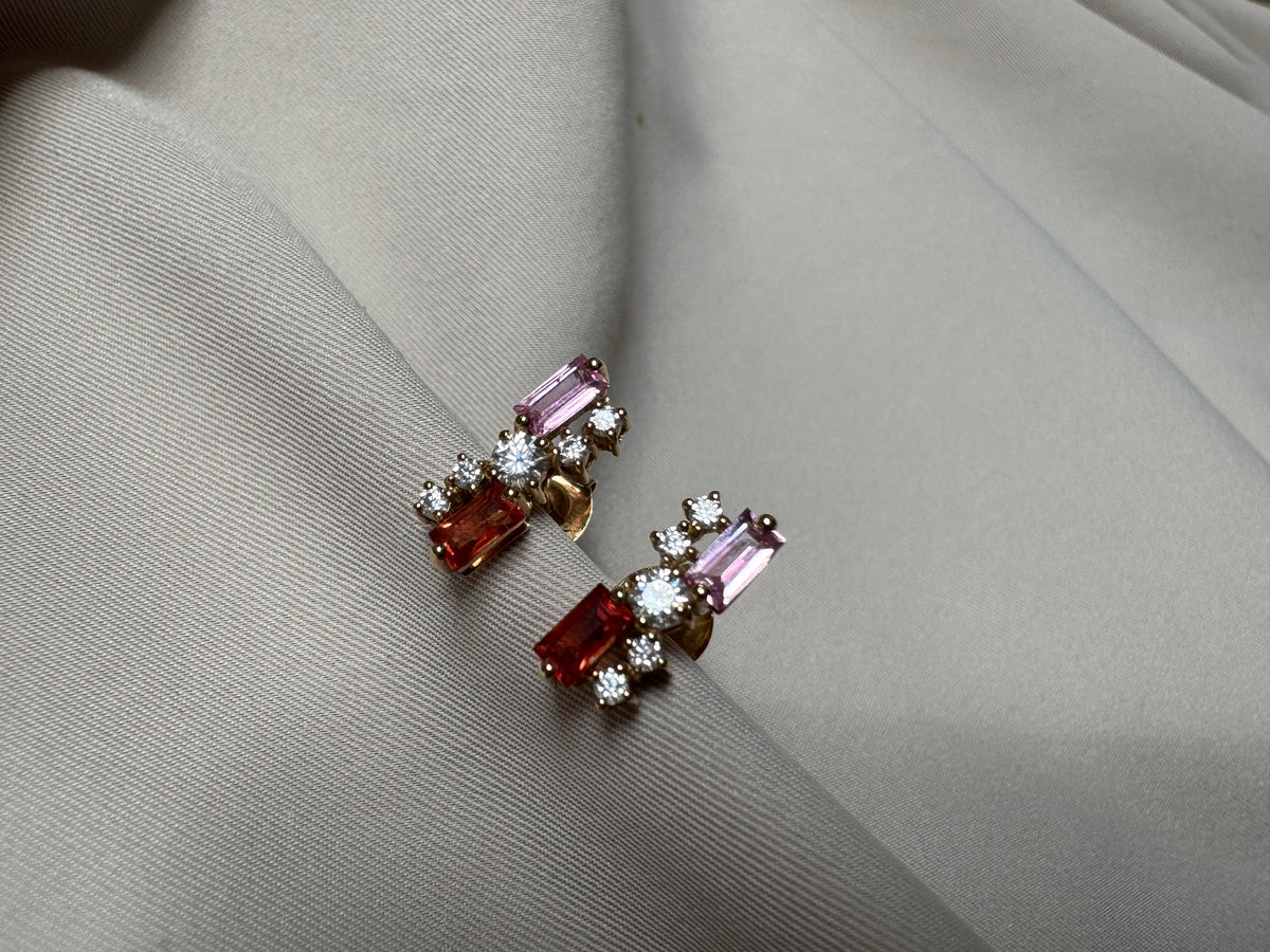 Celeste Baguette Earrings
