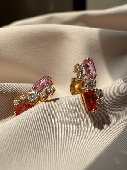 Celeste Baguette Earrings
