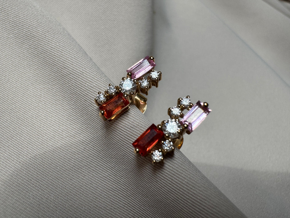 Celeste Baguette Earrings