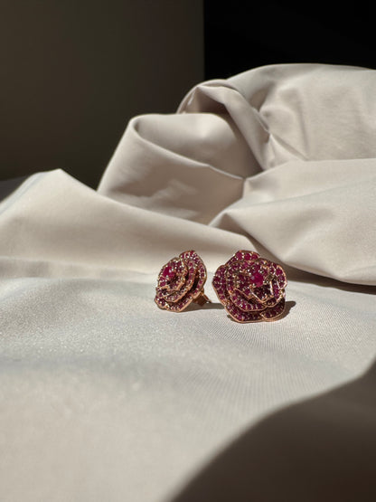 Ruby Rose Earring