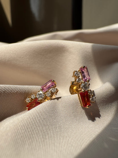 Celeste Baguette Earrings