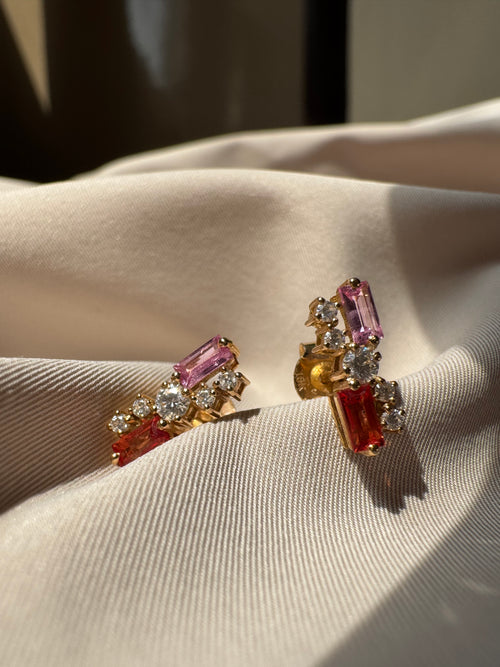 Celeste Baguette Earrings