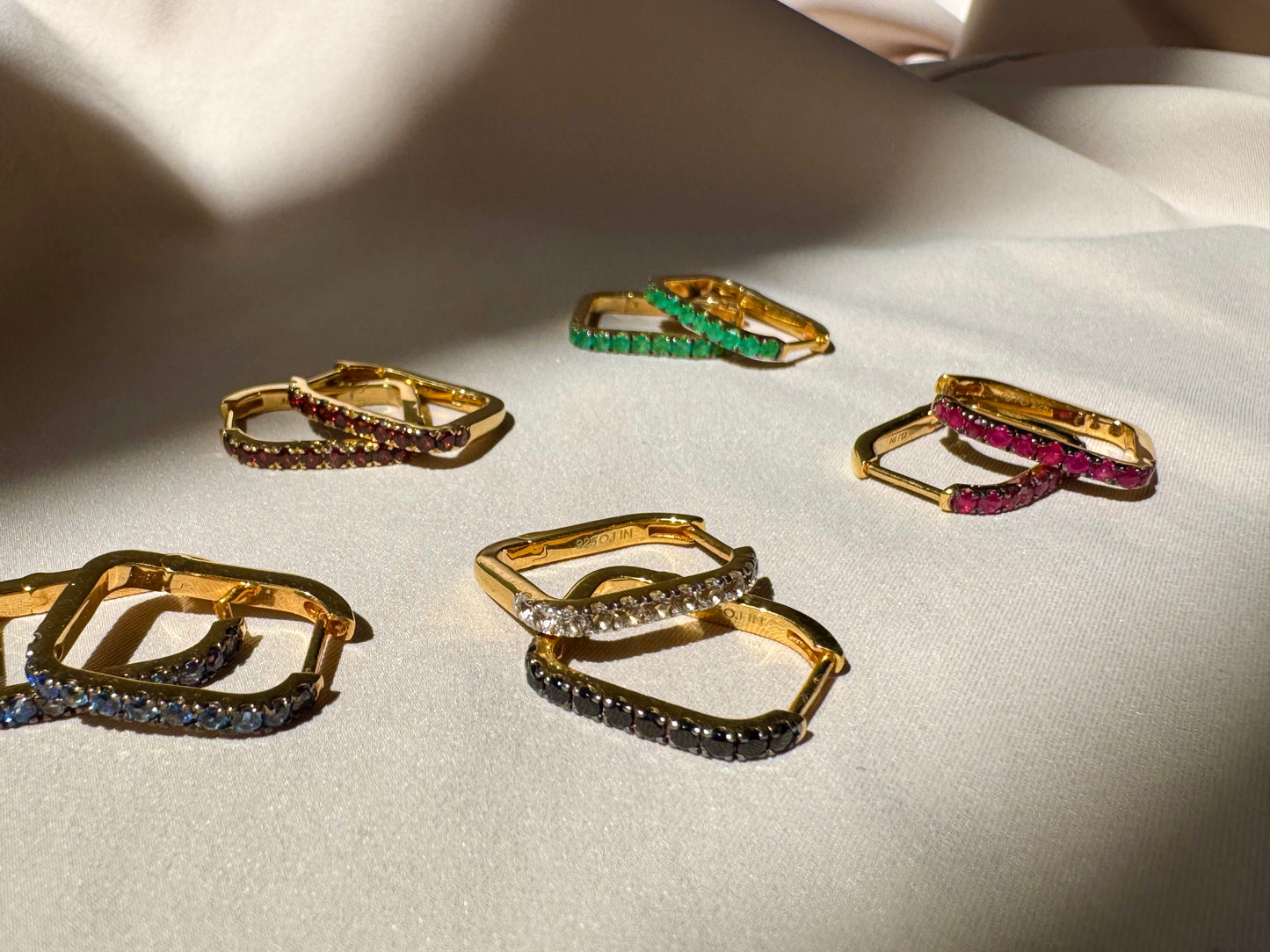 Gem Mélange Hoops