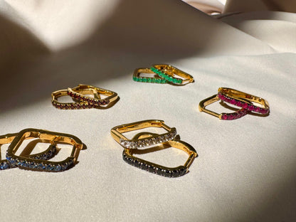 Gem Mélange Hoops