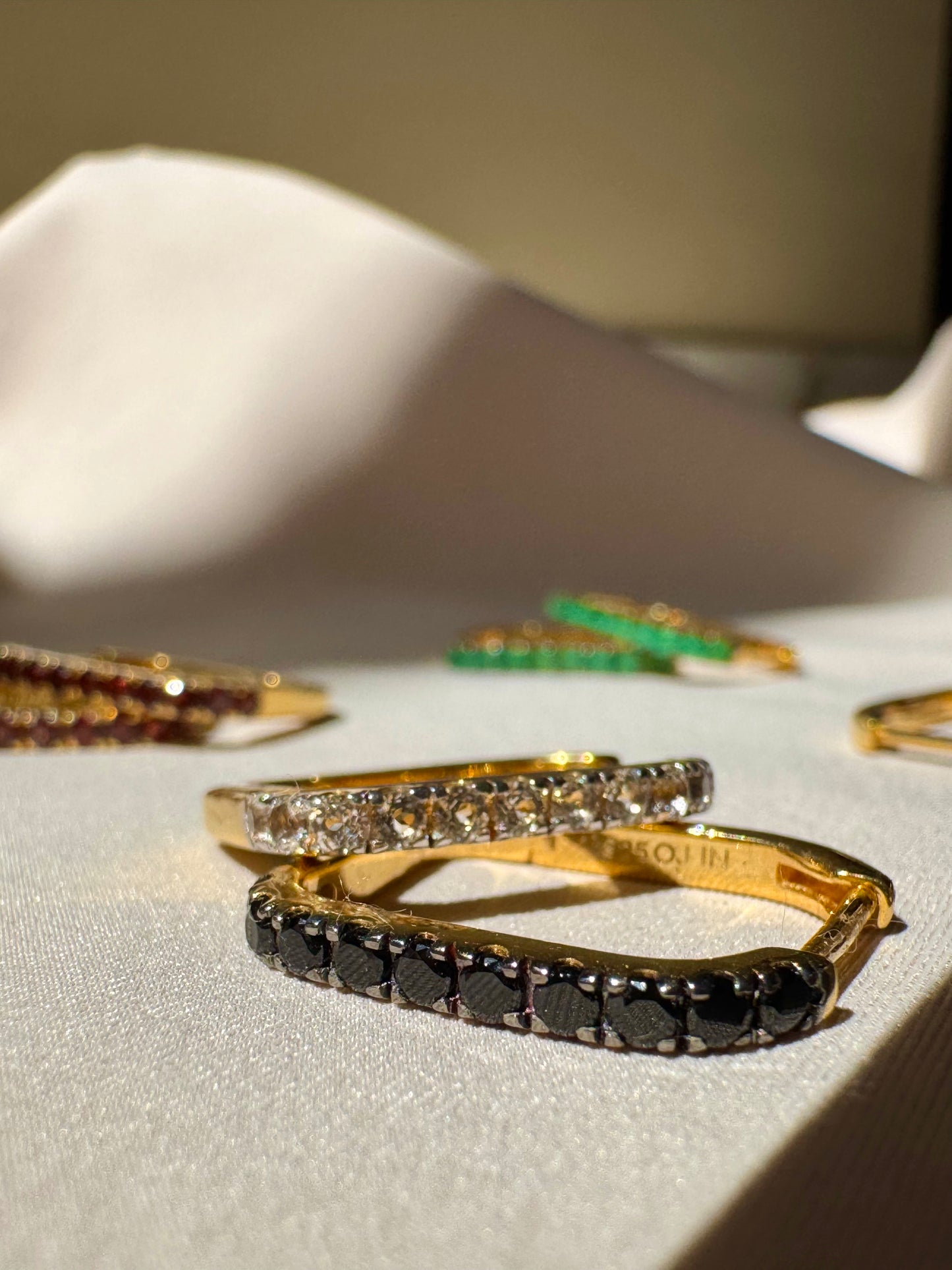 Gem Mélange Hoops