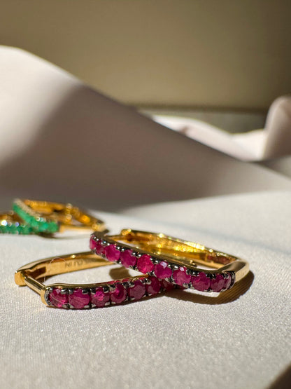 Gem Mélange Hoops