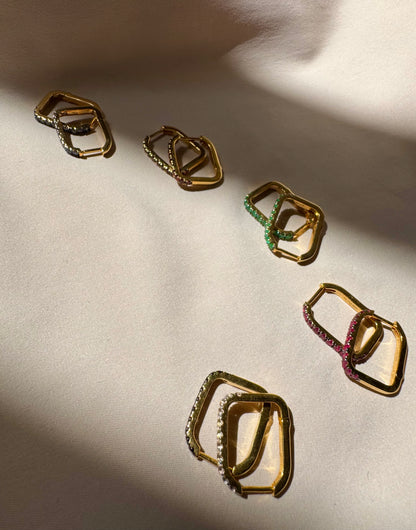Gem Mélange Hoops