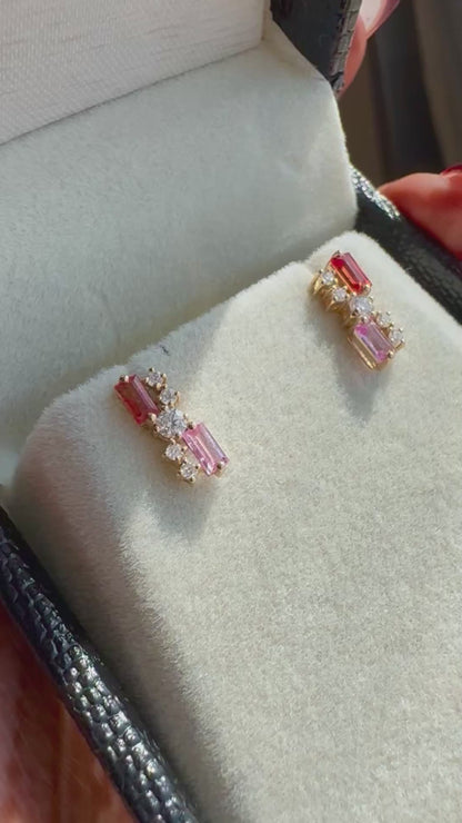 Celeste Baguette Earrings